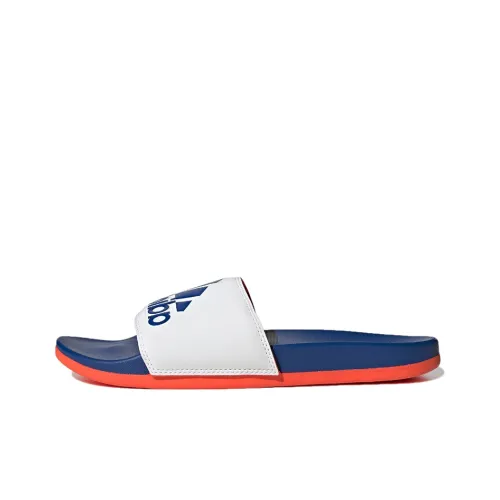 Adidas Adilette Comfort Slide 'White Royal Blue Solar Red'