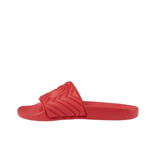 GUCCI Slide Matelasse Red Women's