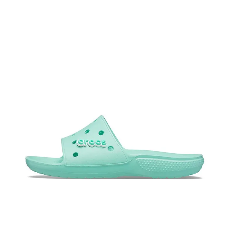 Crocs Classic Clog Slide Slippers Unisex Light Grass Green-0