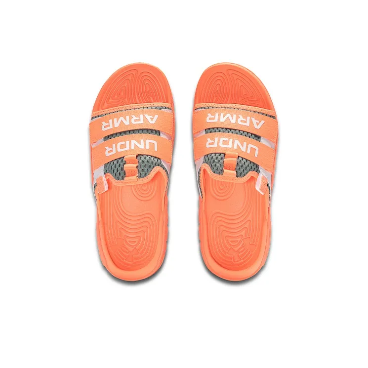 Under Armour Alpha Antibacterial Slide Slippers Unisex Orange-3