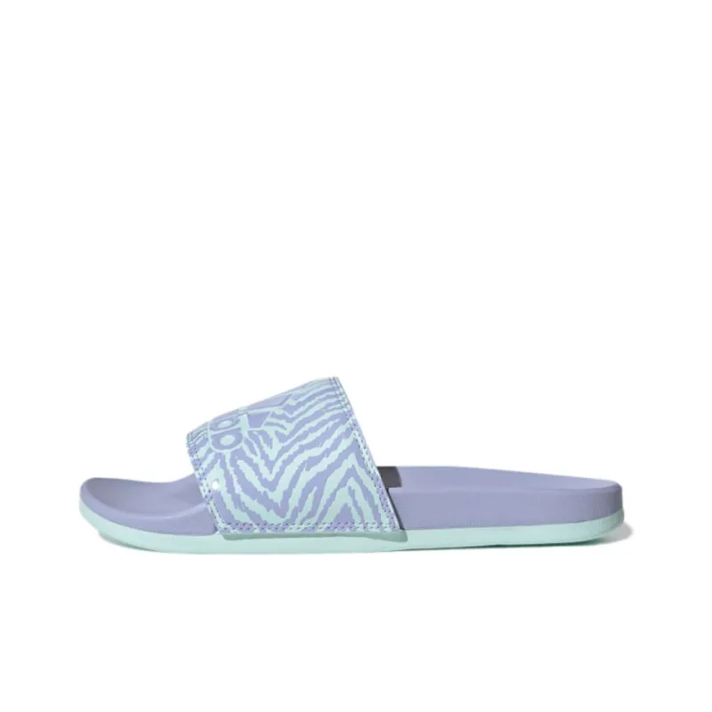Adidas Adilette Comfort Slide 'Violet Mint Zebra' Women's-0