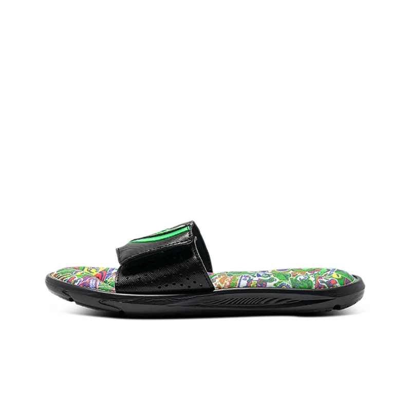 Under Armour Ignite Vi Graphic Strap Slides 'Black Green'-0