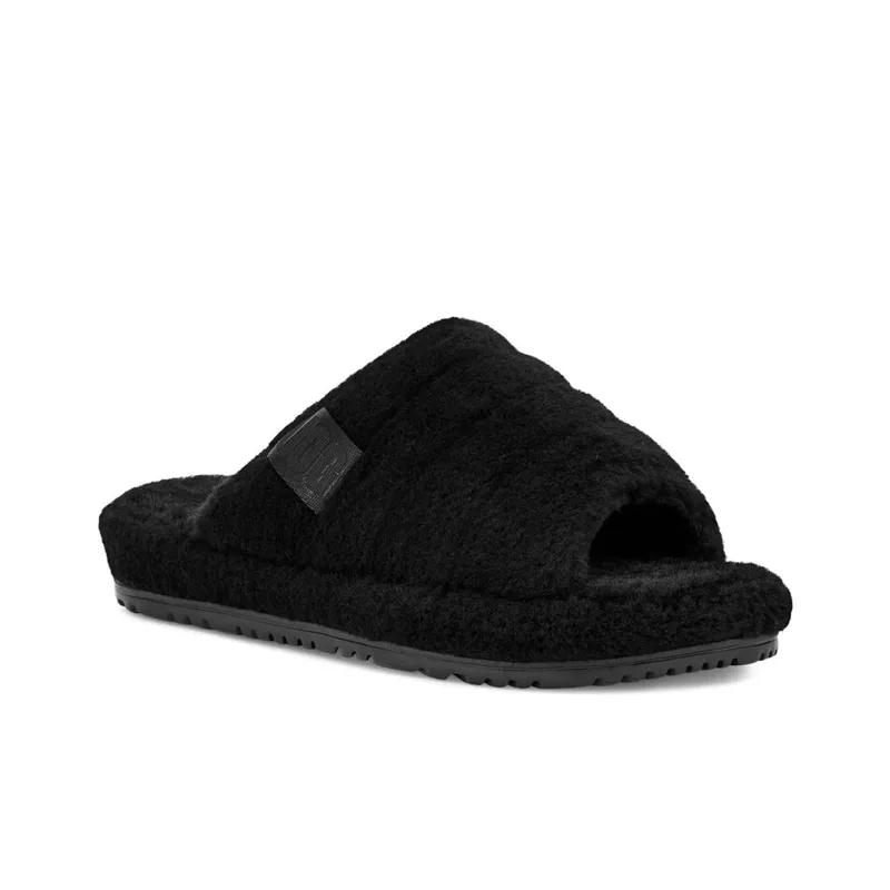 UGG Fluff You Slide 'Black'-2