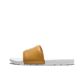 Timberland Playa Slide Slippers Women's White/Yellow