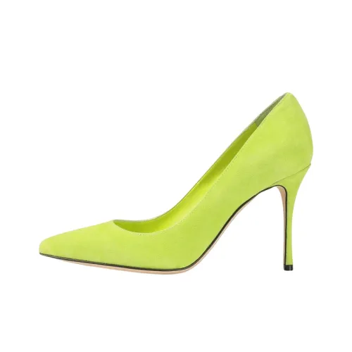 SERGIO ROSSI High Heels Women's Neon Yellow