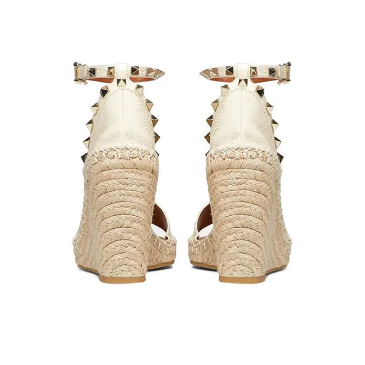 Valentino Rockstud Stylish Sandal Women's White-4