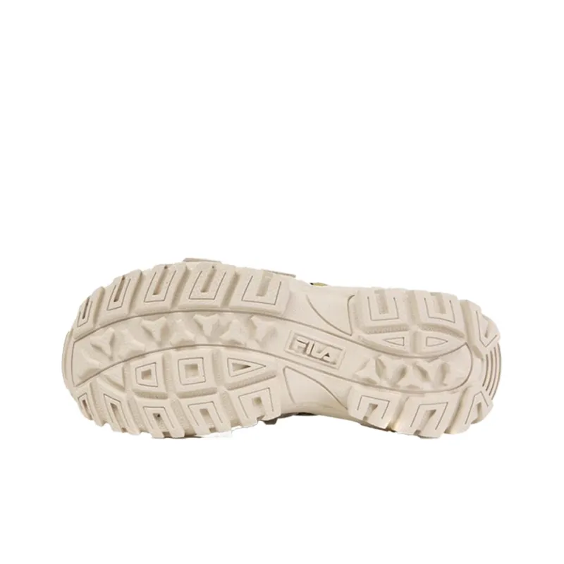 FILA Ray Slide Slippers Unisex Beige Korean Style-3