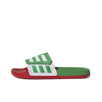 Adidas Adilette Tnd Slides Vivid Green Cloud White Scarlet