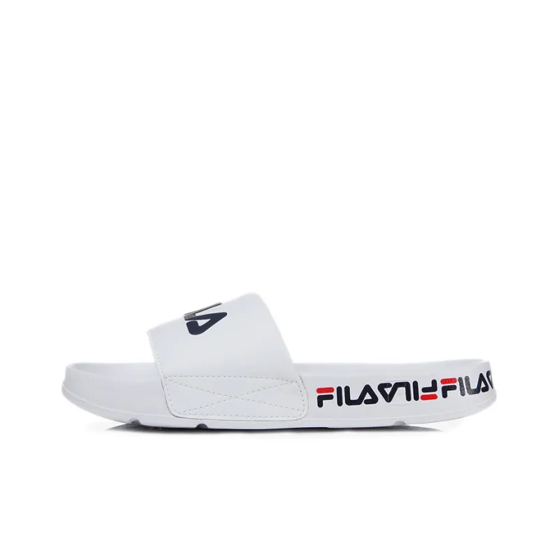 FILA Drifter Slide Slippers Unisex White/Black/Red-0