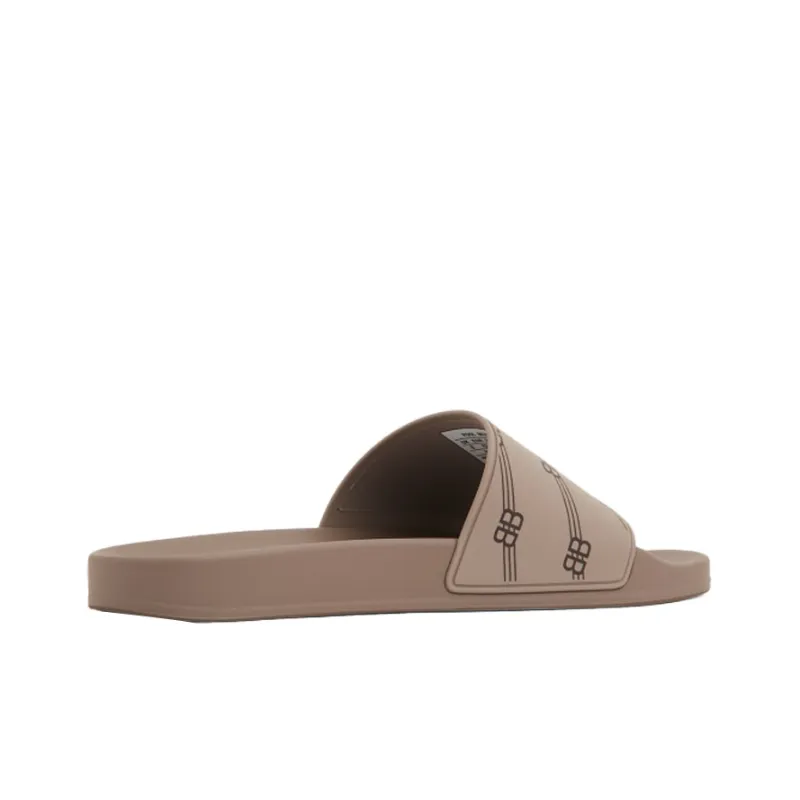 Balenciaga Pool Slide Slippers Men's Beige-2