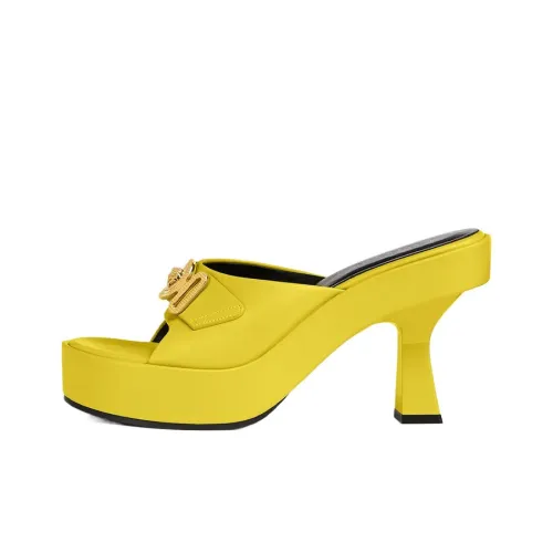 VERSACE MEDUSA BIGGIE Series Slide Slippers Women's Yellow