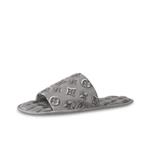 LOUIS VUITTON Homey Slide Slippers Women's Gray