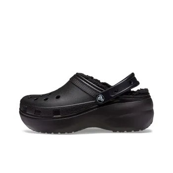 Crocs Classic Platform Lined Clog 'Black' Women's