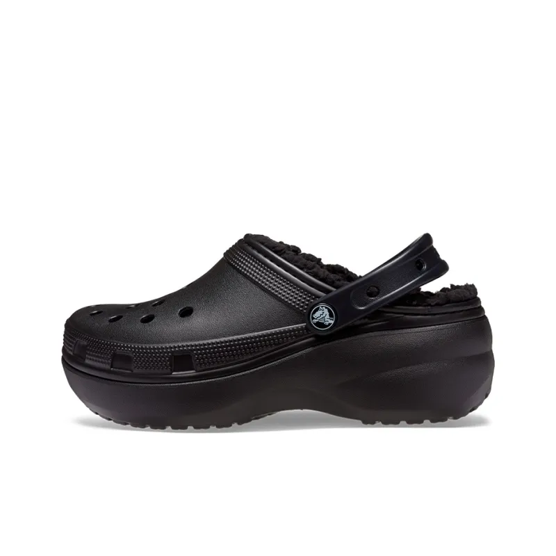 Crocs Classic Platform Lined Clog 'Black' Women's-0