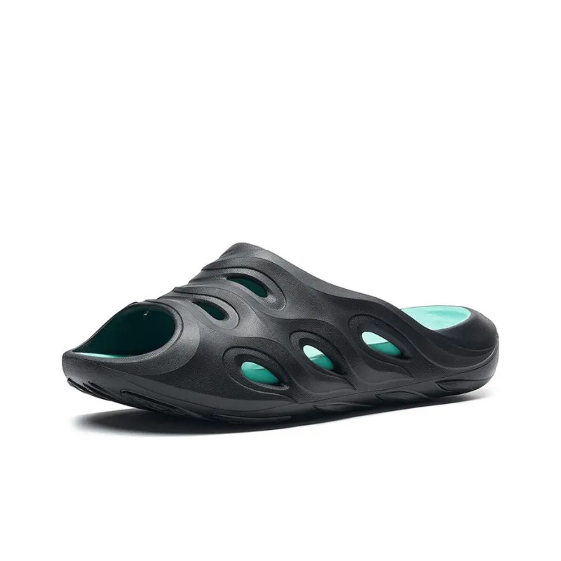 XTEP Quiet Slide Slippers Men's Black Green-1