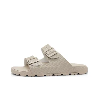 HUGO BOSS Rubber Sole Slip Resistant Slide Slippers Men's Light Beige
