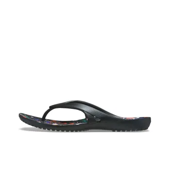 Crocs Kadee 2 Printed Flip Minimalistic Casual Flip Flops Black Women's