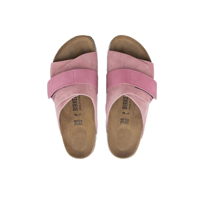 Birkenstock Kyoto Nubuck Leather/Suede Narrow Fit 'Candy Pink' Women's-2