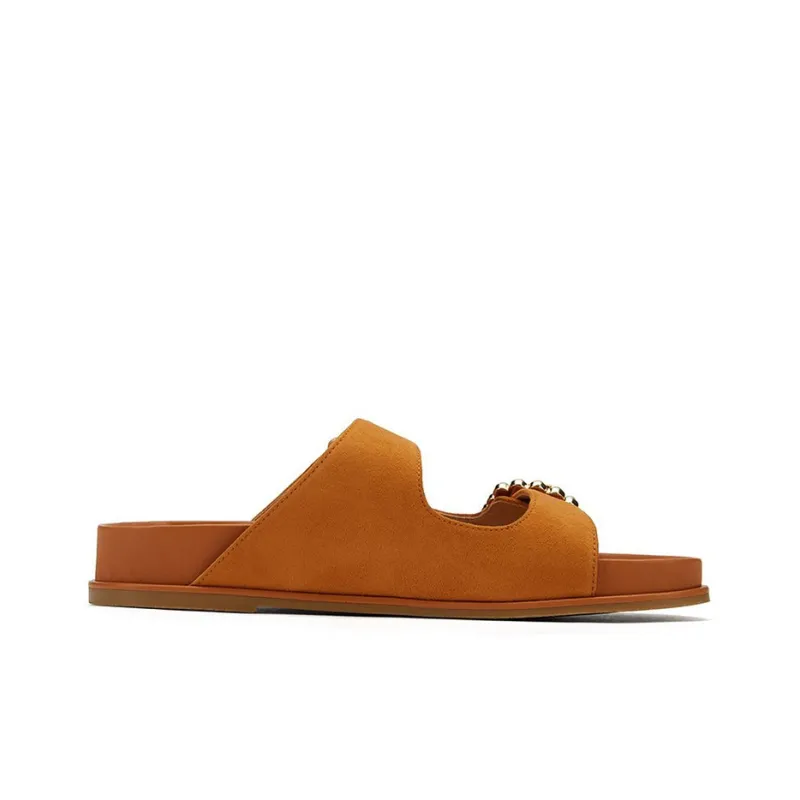 Stuart Weitzman/SW Slide Slippers Women's Orange-1