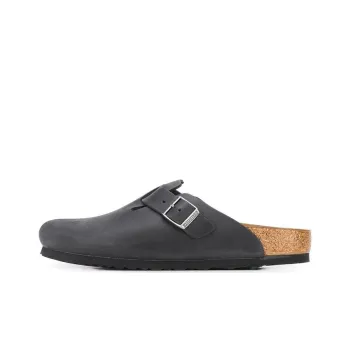 Birkenstock Boston Narrow 'Oiled Leather Black'