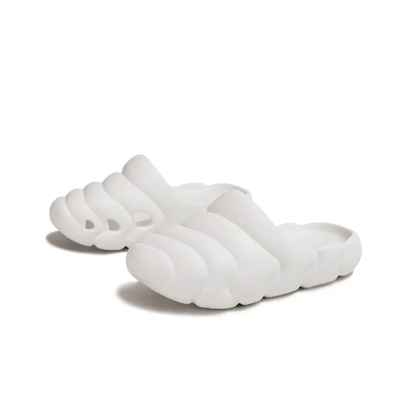 GOTO Quiet Slide Slippers Unisex Iridescent White-2