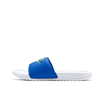 Nike Benassi JDI Slide Slippers Men Blue/Yellow/White