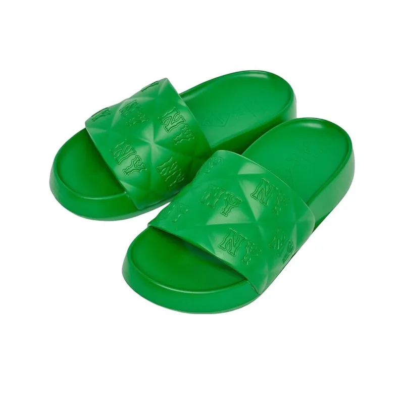 MLB Slipper Chunky Bouncer Slide Sports Slippers Unisex Green-2