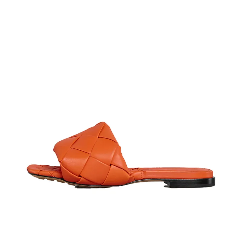 Bottega Veneta Slide Slippers Women's Orange Red-0