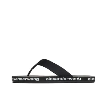 Alexander Wang Logo Printed Flip Flops