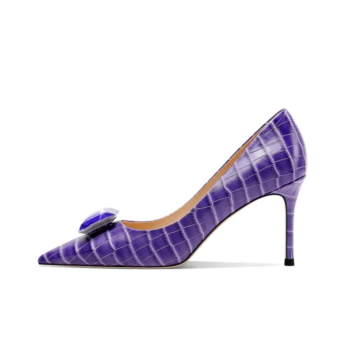 Hoov High Heels Women's Dark Crimson Purple