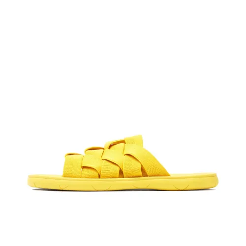 Bottega Veneta Intrecciato Slide Slippers Men's Bright Yellow