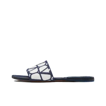 Valentino Slide Slippers Women's Blue White