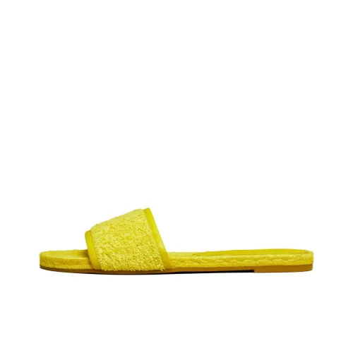 TORY BURCH Monogram Fashion Slippers Women's Yellow
