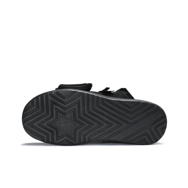 NORVINCY American Streetwear Sports Hook and Loop Beach Sandals Unisex-4