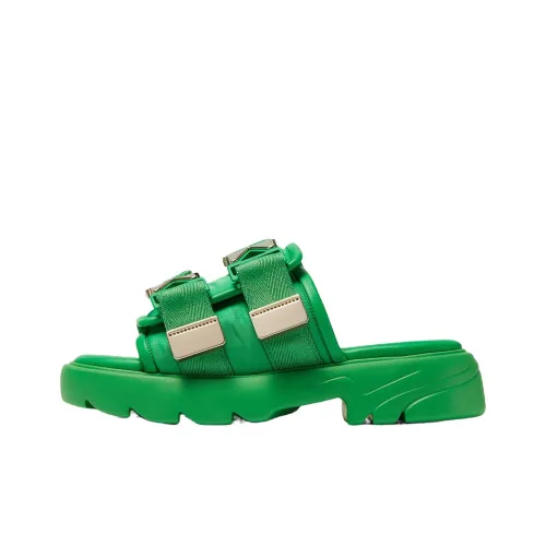 Bottega Veneta Flash Slide Slippers Women's Green