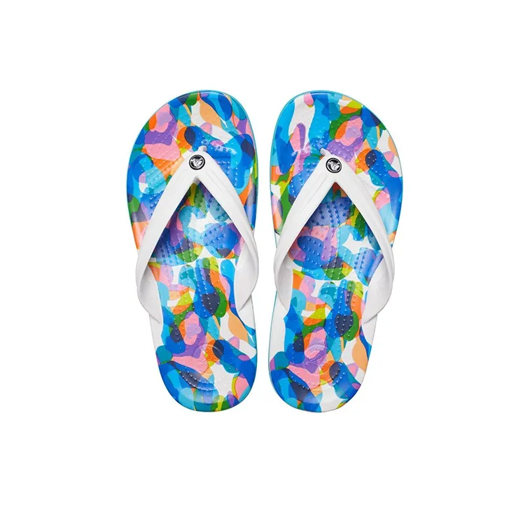Crocs Classic Bubble Block Slides 'White Multi'-4