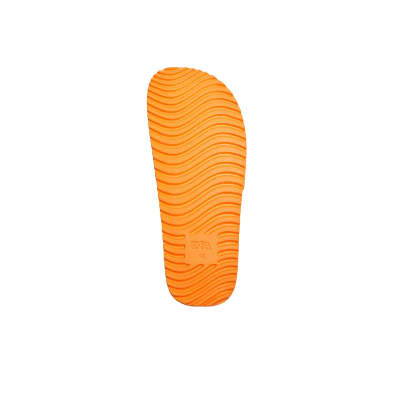 ZARA Rubber Sole Slide Slippers Men's Orange-3