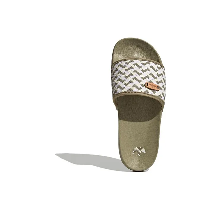 Adidas Originals Adilette Lite Slides 'Olive Strata White' Women's-4