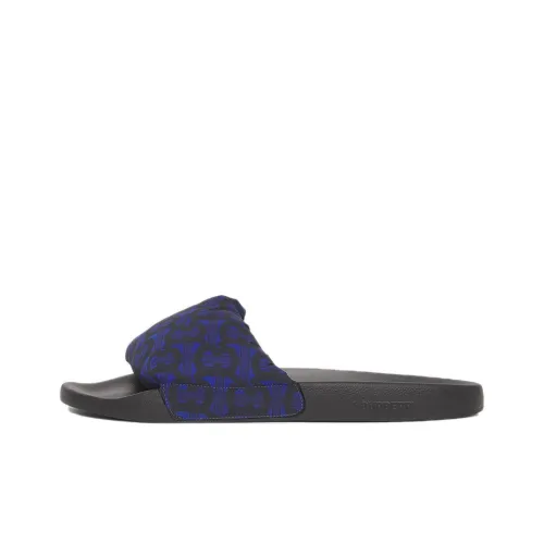 Burberry Furley Monogram Slides Deep Royal Blue