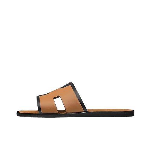 HERMES Izmir Slide Slippers Men Black Brown