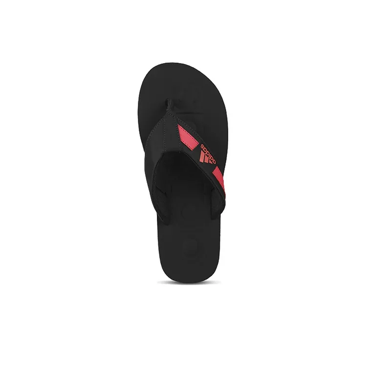 Adidas Slalon Slippers Rubber Sole Slip-Resistant Slide Slippers Men's Black Red-2