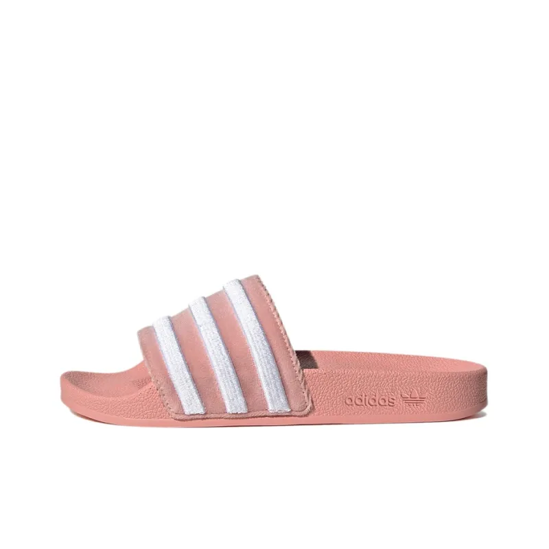 Adidas Originals Adilette Slides Wonder Mauve Cloud White Women's-0