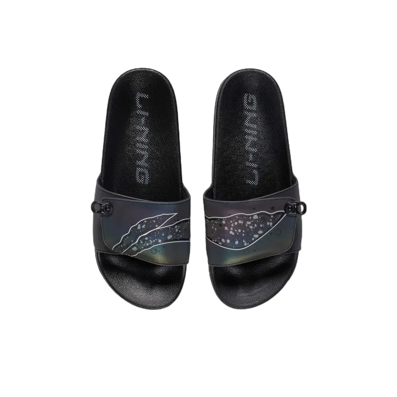 LiNing Quiet Slide Slippers Men's Black-3