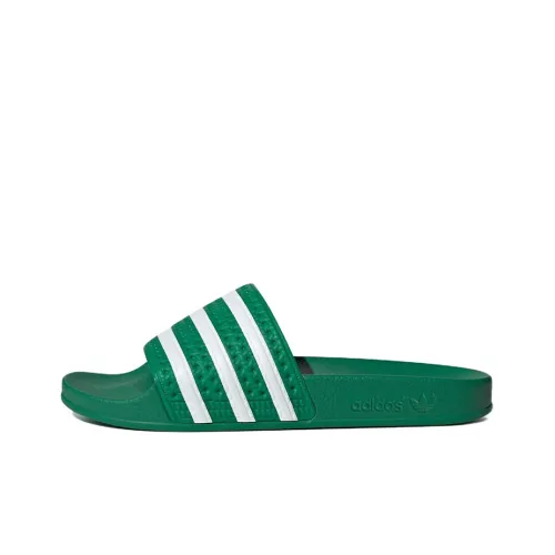 Adidas Originals Adilette Slides Green Cloud White Women's