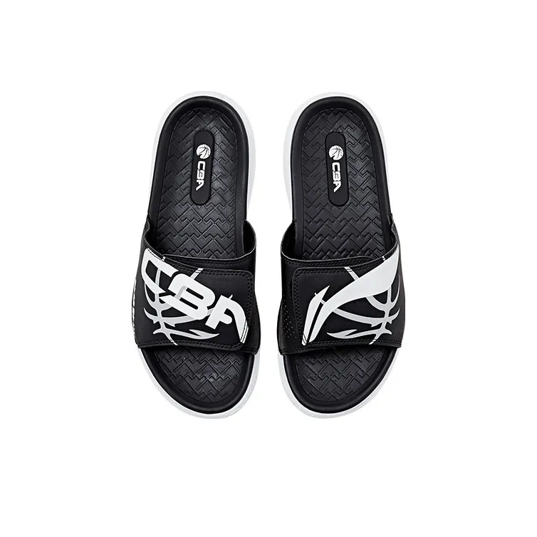LiNing Rubber Sole Slide Slippers Unisex Black-3