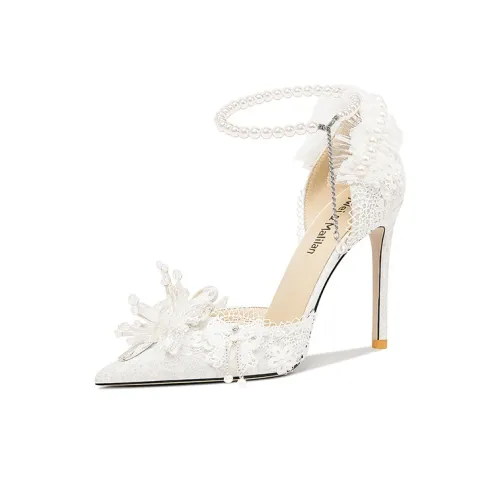 Lily Wei High Heels Women's White