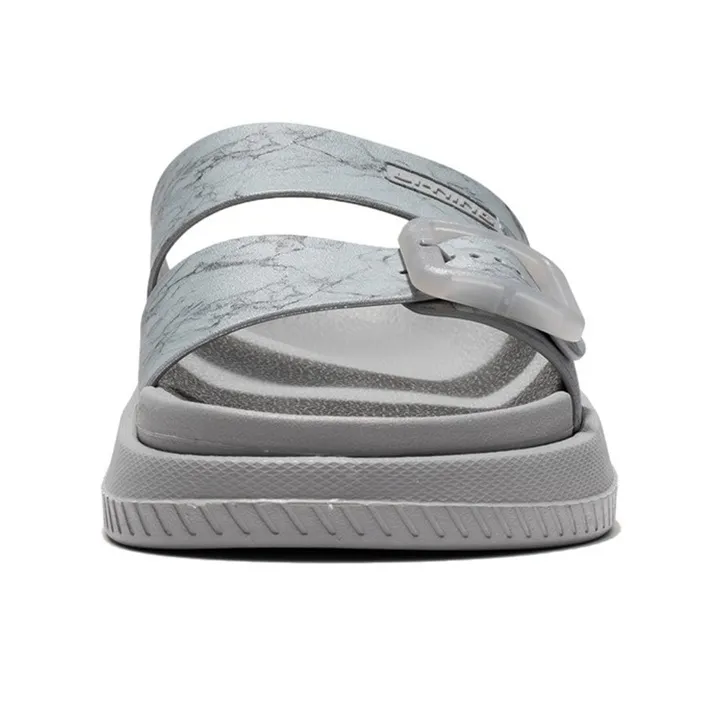 LiNing Rubber Sole EVA Slide Slippers Men's Stone Gray-4