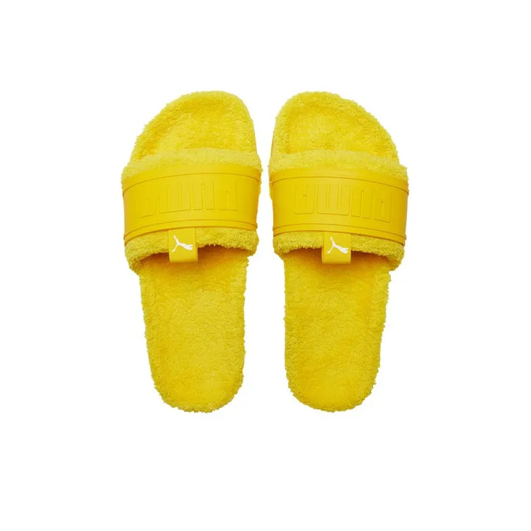 PUMA Leadcat Ylm Slide Winter YellowThickenedSlippers Yellow-3