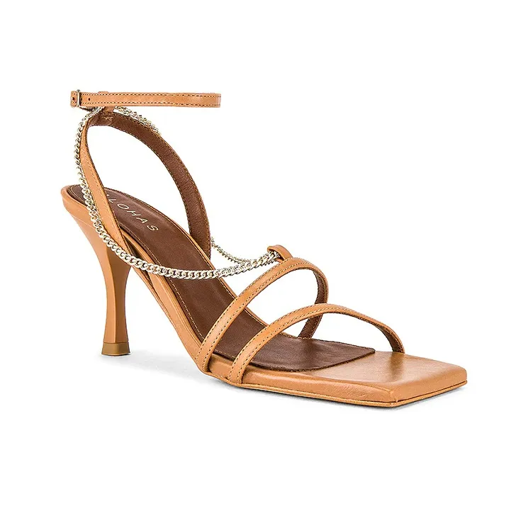 ALOHAS Strap Sandals Women's Camel-2