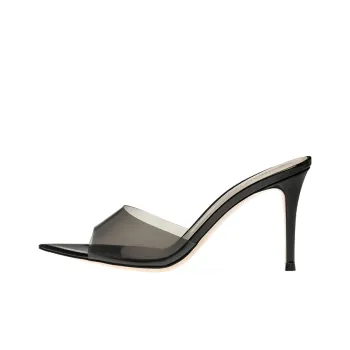 GIANVITO ROSSI Elle 85mm Transparent-strap Mules